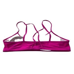 GO by Gossip Womens Sporty Splice Illusion Crochet Bikini Top,Medium